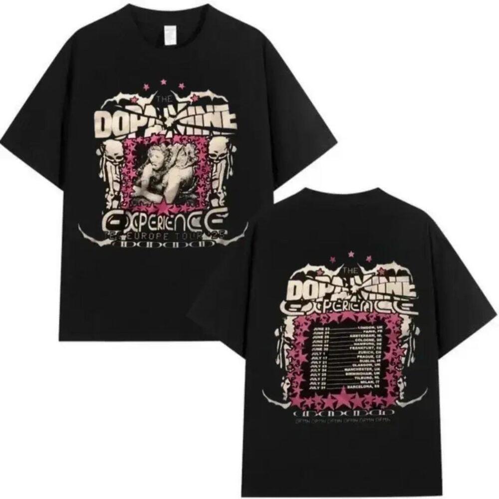 Lil Tecca The Dopamine Experience Tour Unisex T Shirt   2 Sided